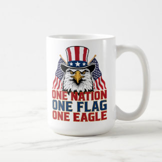 Taza de café patriótica Una Nación Una Bandera Un