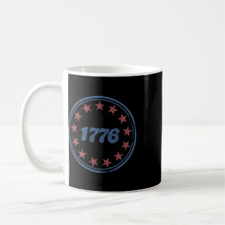 Taza De Café Patriótico 1776 América Retro 4 de julio Independe