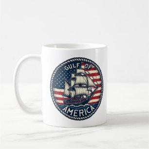 Taza De Café Patriótico Del Golfo De Los Ee.Uu.