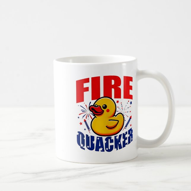 Taza De Café Patriótico Funny Independence 4th (Derecha)