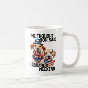 Taza De Café Patriótico Labrador Perros Cita Humor Gracioso