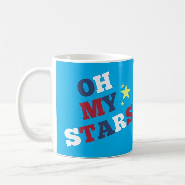 Taza De Café Patriótico "Oh Mis Estrellas" (Izquierda)
