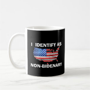 Taza De Café Patriótico republicano divertido anti-Biden