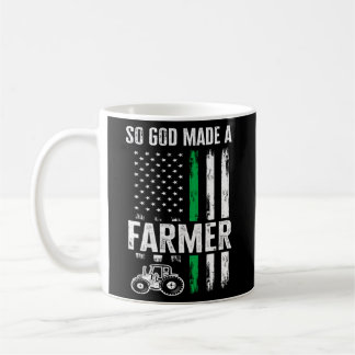 Taza De Café Patriótico Tractor De Bandera Estadounidense Así Q