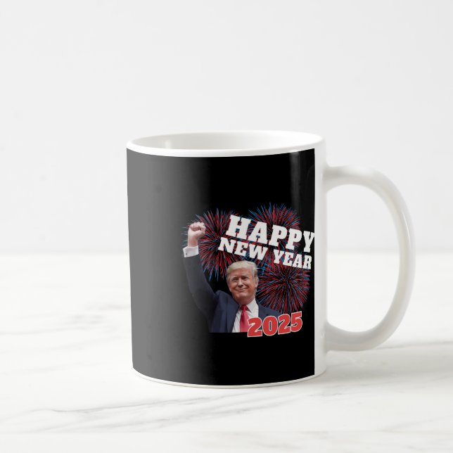 Taza De Café Patriótico Trump Feliz Año Nuevo 2025 Conservador  (Derecha)
