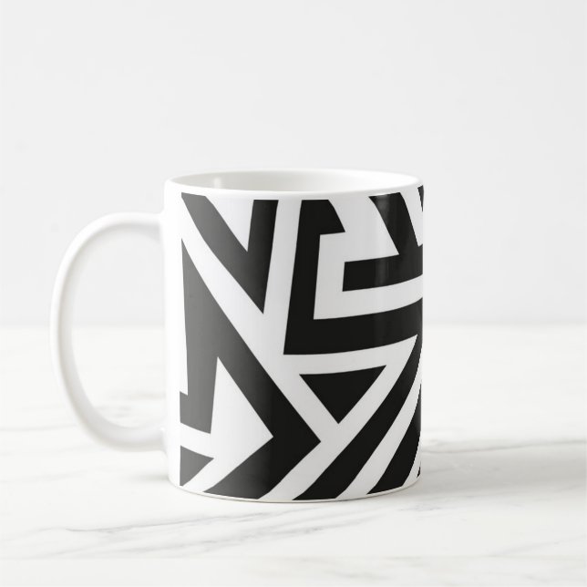 Taza De Café Patrón abstracto (Izquierda)