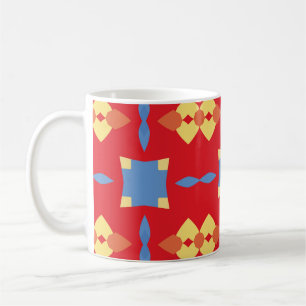 Taza De Café Patrón abstracto. abstracto, fondo, insignia, bell