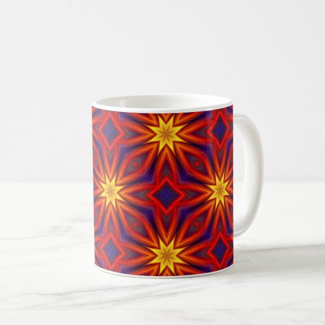 Taza De Café Patrón abstracto colorido (Anverso derecho)