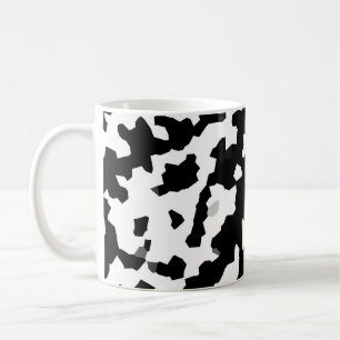 Taza De Café Patrón abstracto de irregularidades en blanco negr