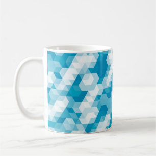 Taza De Café Patrón abstracto de las bases de las formas geomét