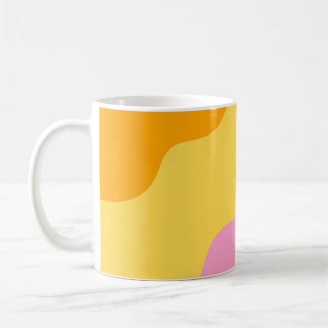 Taza De Café Patrón abstracto de Pastel (Izquierda)