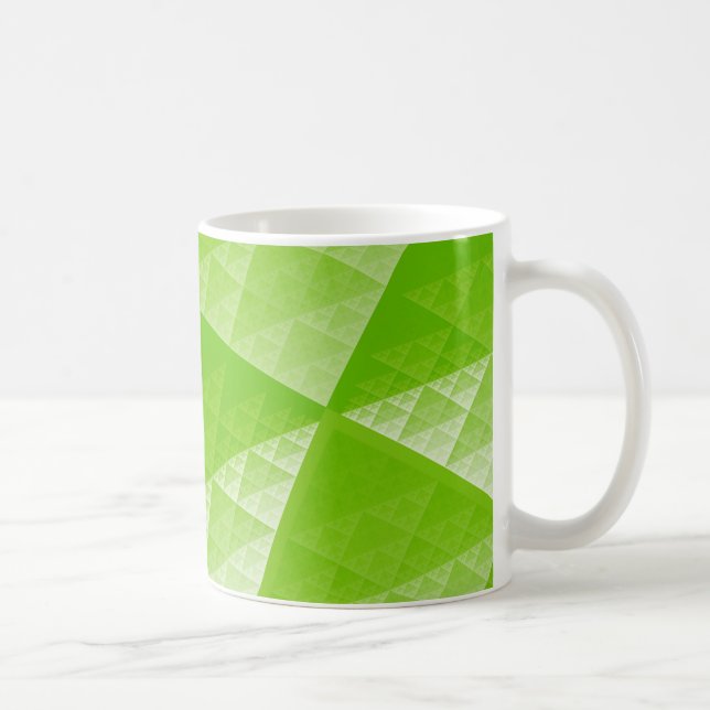 Taza De Café Patrón abstracto de vegetación (Derecha)