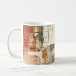 Taza De Café Patrón abstracto estético otoñal