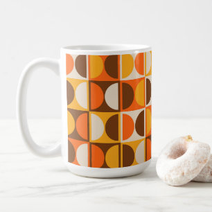 Taza De Café Patrón abstracto geométrico moderno de mediados de