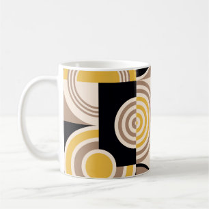 Taza De Café Patrón abstracto geométrico moderno. Diseño de