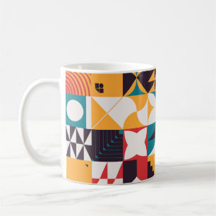 Taza De Café Patrón abstracto inspirado en el arte del Brutalis