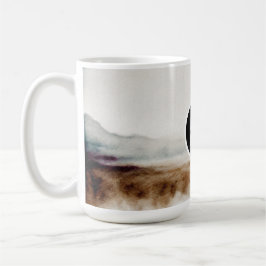 Taza De Café Patrón abstracto minimalista de acuarela natural