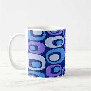Taza De Café Patrón abstracto moderno de mediados de siglo