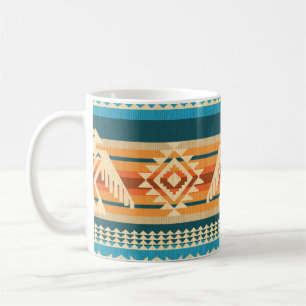 Taza De Café Patrón abstracto sin fisuras de estilo navajo con