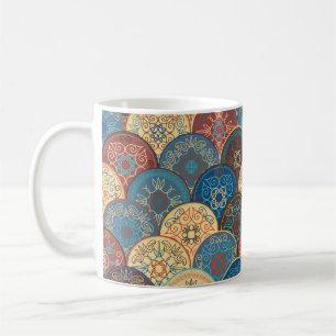 Taza De Café Patrón abstracto sin inconvenientes de abstra de c