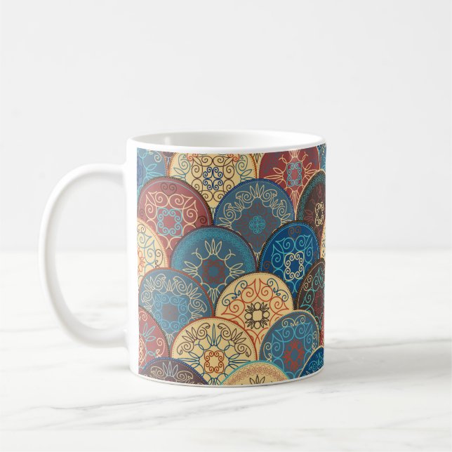 Taza De Café Patrón abstracto sin inconvenientes de abstra de c (Izquierda)