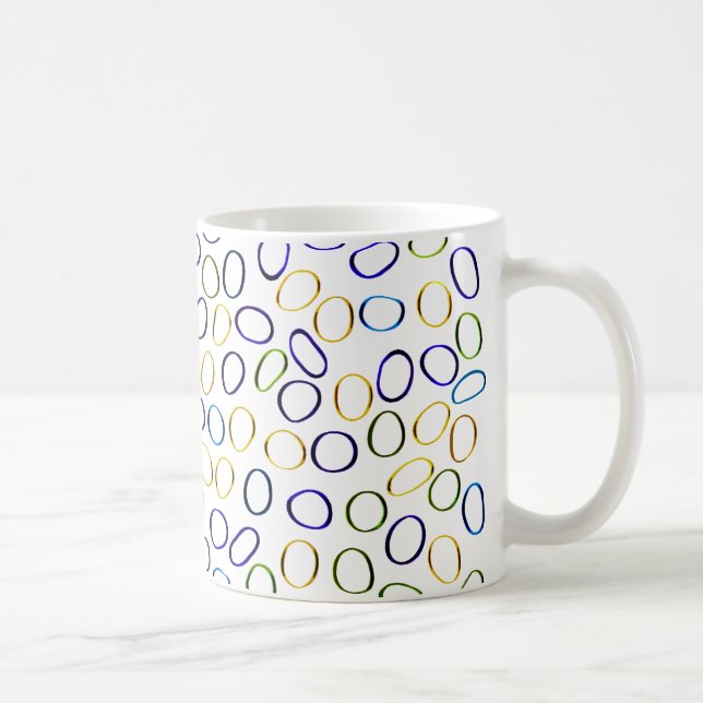 Taza De Café Patrón abstracto único de corte (Derecha)