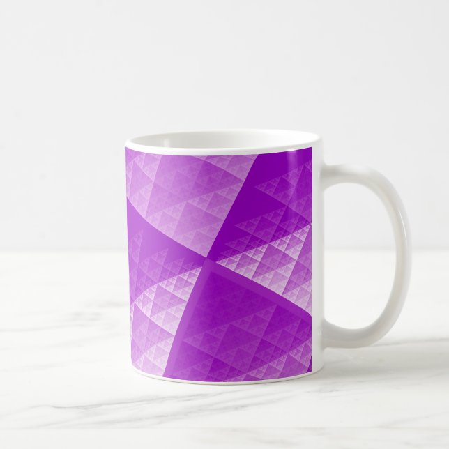 Taza De Café Patrón abstracto violeta (Derecha)