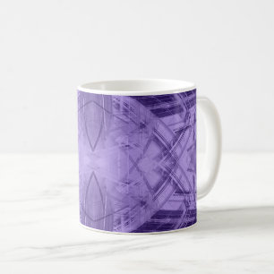 Taza De Café Patrón abstracto violeta