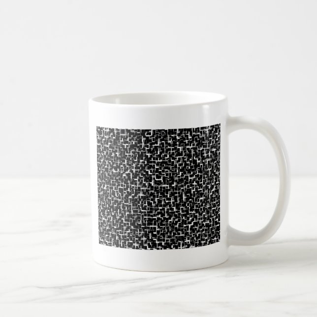 Taza De Café Patrón amarillo blanco negro Camo digital (Derecha)