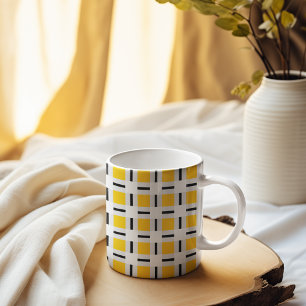 Taza De Café Patrón amarillo revestido