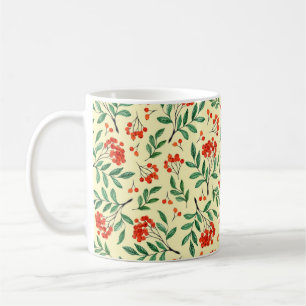 Taza De Café Patrón amarillo sin foco con rowan. Watercolor Han