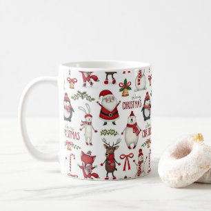 Taza De Café Patrón animal de los navidades