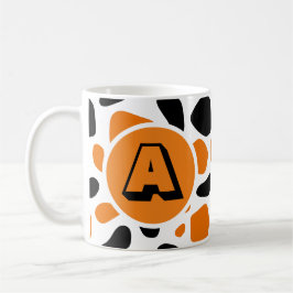 Taza De Café Patrón animal Monograma Mug