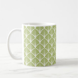 Taza De Café Patrón Art Deco Geométrico Sin Margen. Resumen