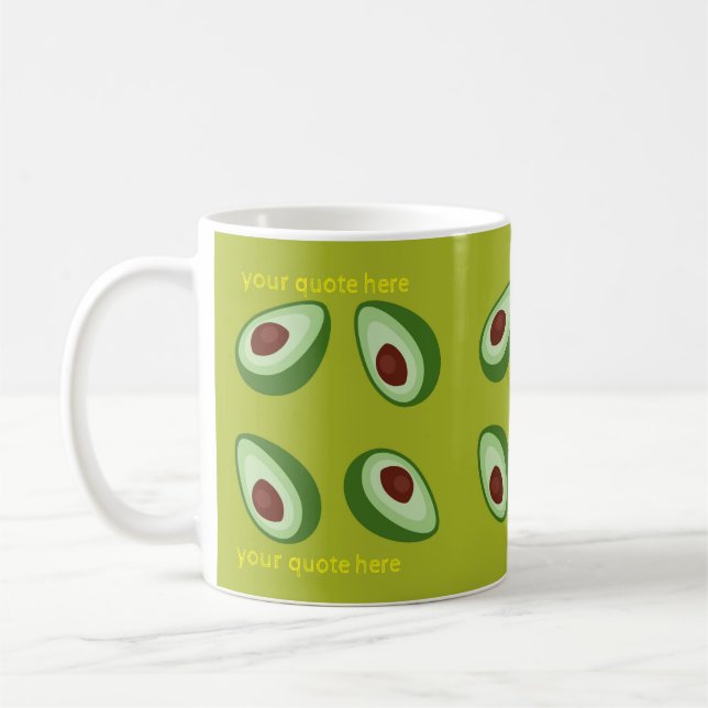 Taza De Café PATRON AVOCATO editable (Izquierda)