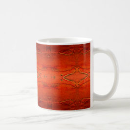Taza De Café Patrón Azteca Naranja