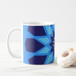 Taza De Café Patrón azul marroquí
