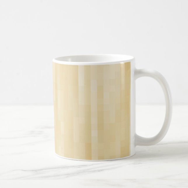 Taza De Café patrón beige claro de bronceado de café de cerámic (Derecha)