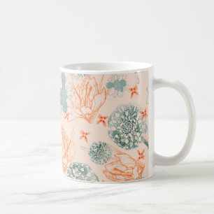Taza De Café Patrón bencílico botánico