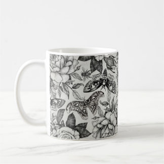 Taza De Café patrón botánico