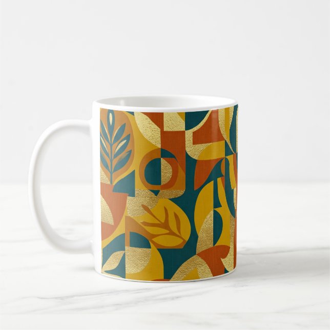 Taza De Café Patrón Botánico (Izquierda)