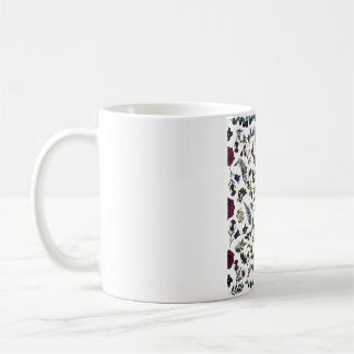 Taza De Café Patrón Botánico de Academia Oscura y Malhumorada
