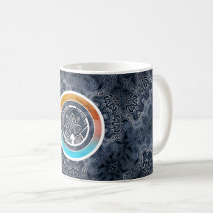 Taza De Café Patrón caleidoscopio futurista