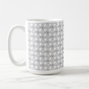 Taza De Café Patrón celta de doble espiral