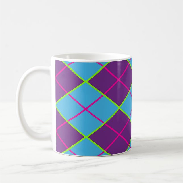 Taza De Café Patrón Clásico de Argyle (Izquierda)