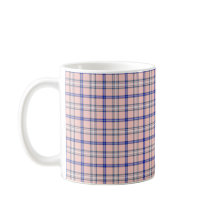 Patrón Clásico de Cuadros Rosa Azul Retro