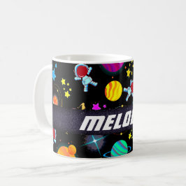 Taza De Café patrón colorido de estrellas de galaxia en el espa