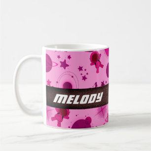 Taza De Café patrón colorido de estrellas de galaxia en el espa