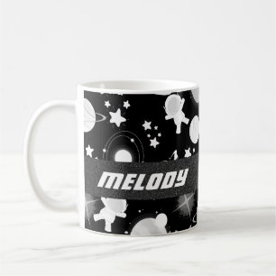 Taza De Café patrón colorido de estrellas de galaxia en el espa