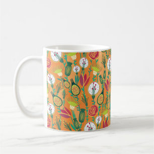Taza De Café Patrón colorido sin soldadura floral